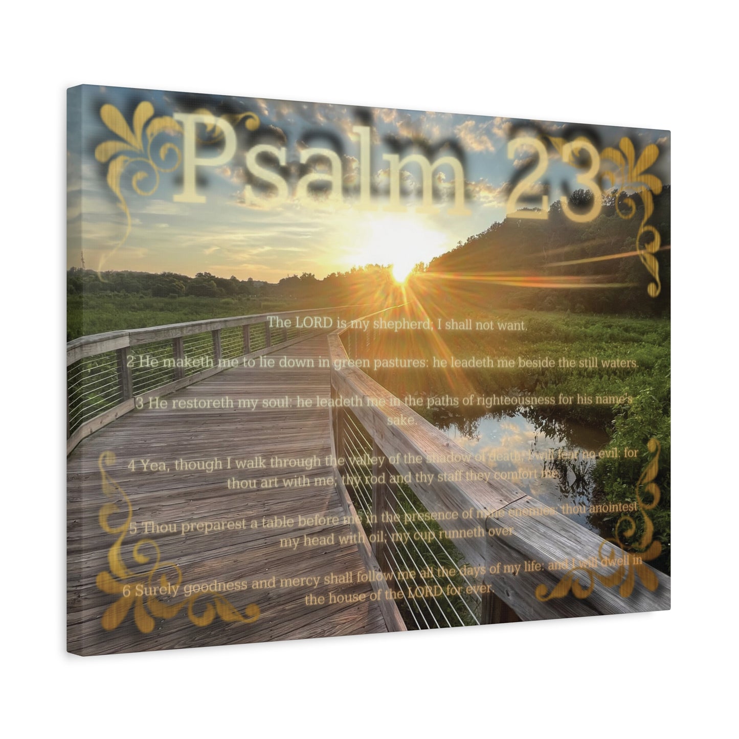 Psalm 23 Canvas Wall Art