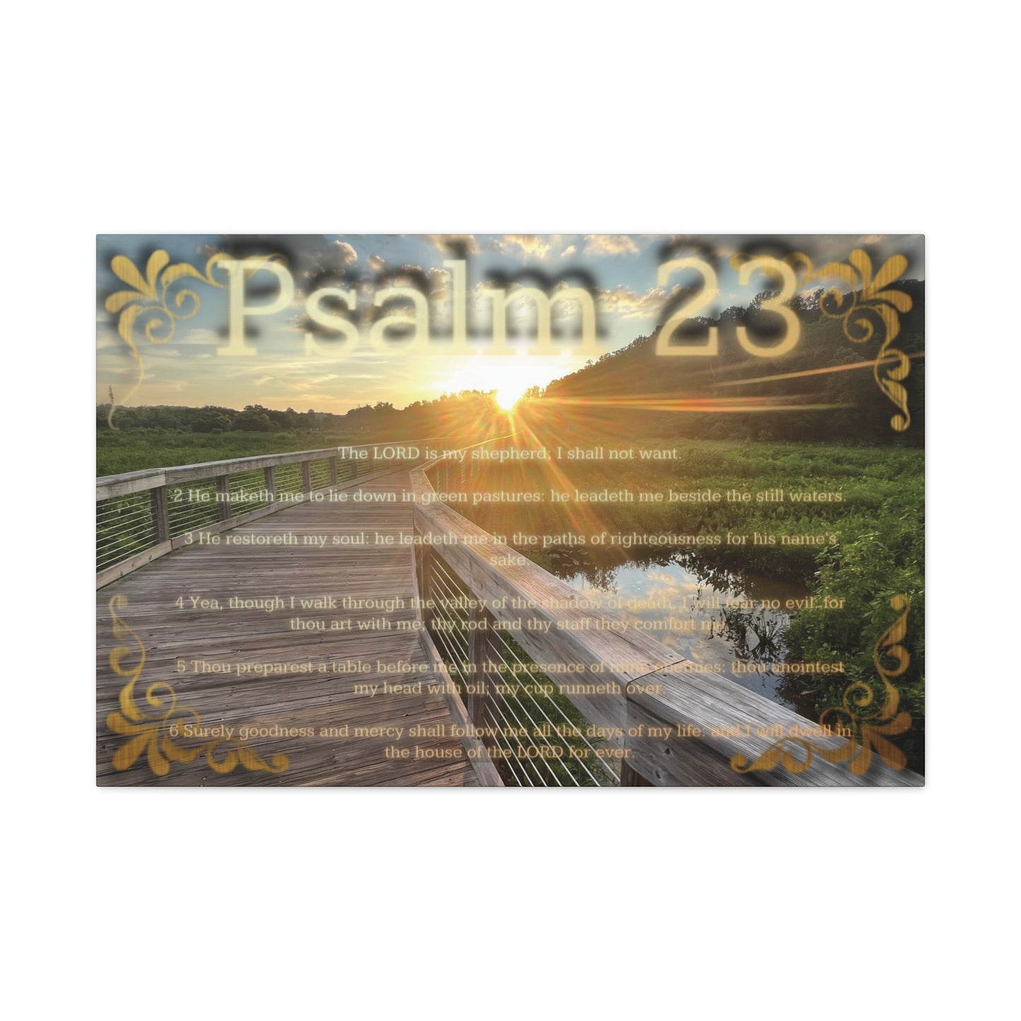 Psalm 23 Canvas Wall Art