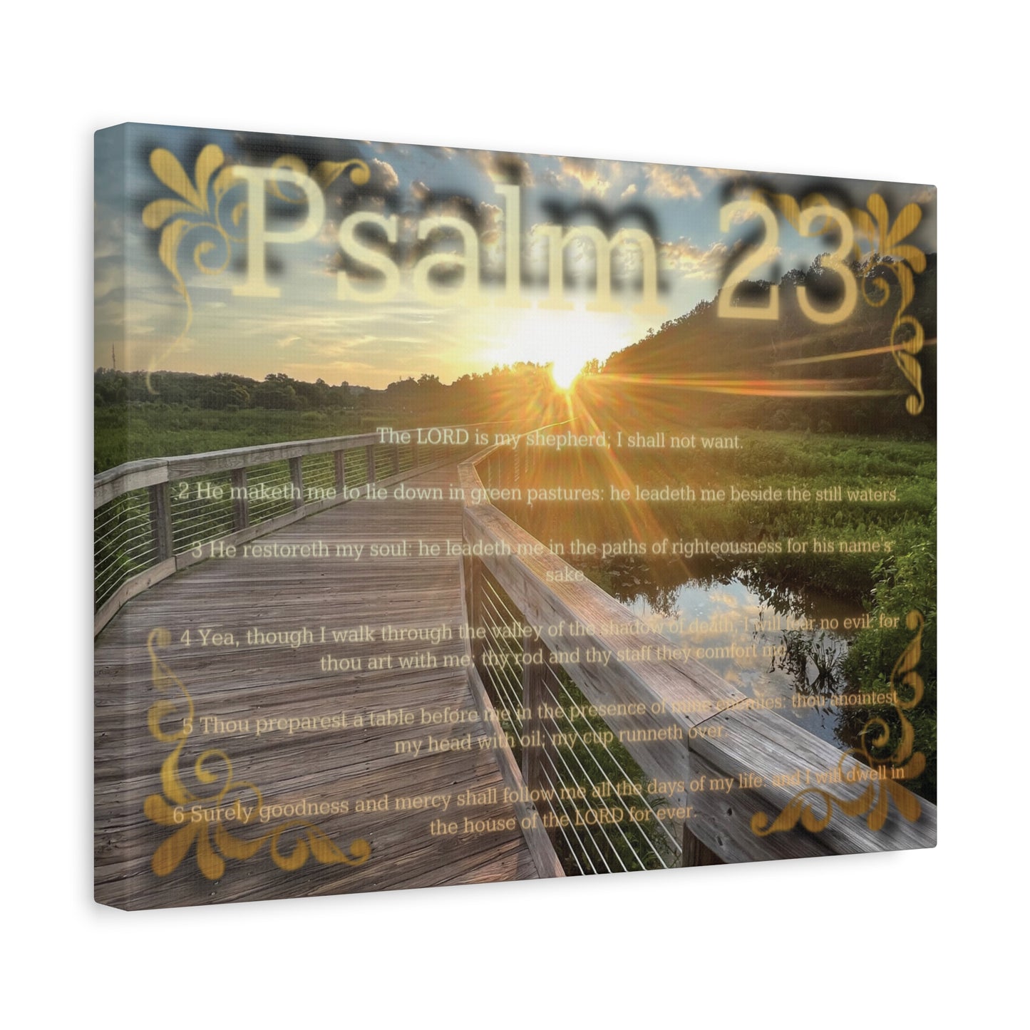 Psalm 23 Canvas Wall Art