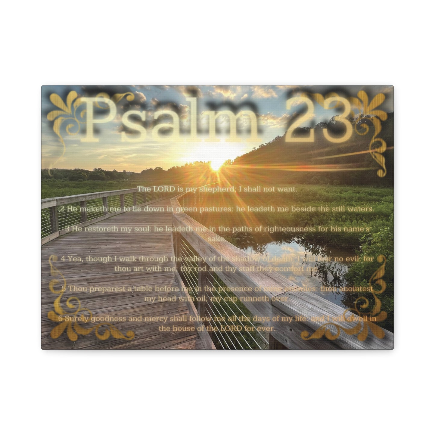 Psalm 23 Canvas Wall Art