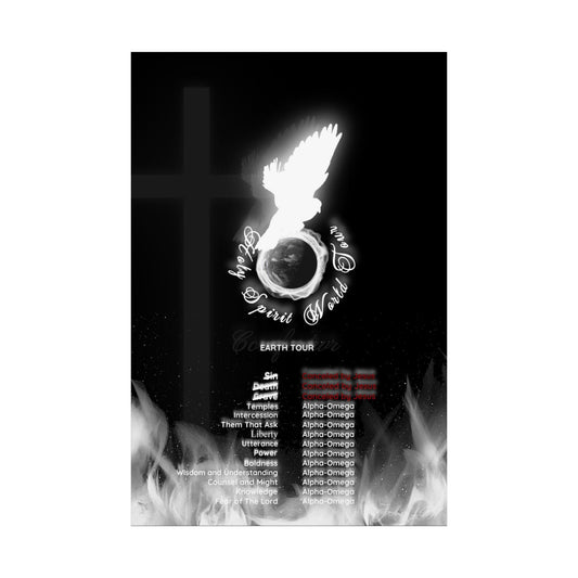 John 16:7 Holy Spirit World Tour Satin Poster
