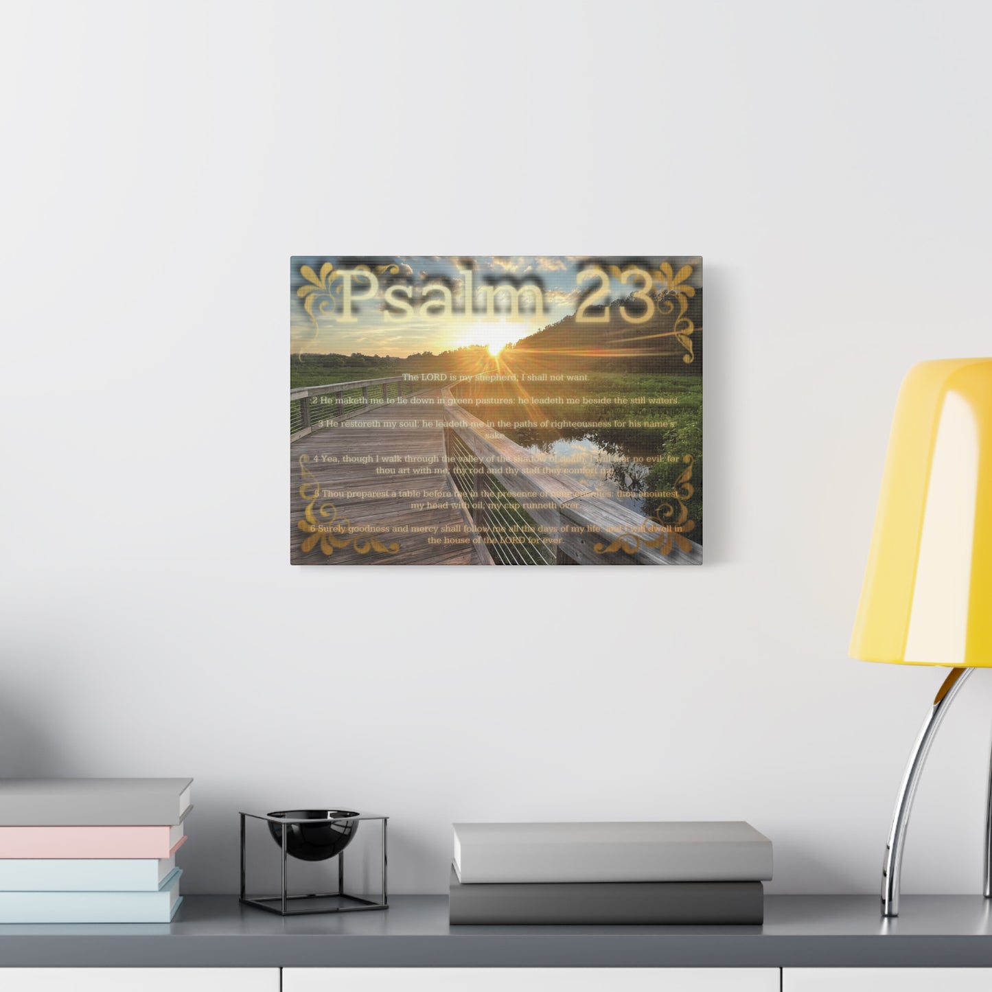 Psalm 23 Canvas Wall Art