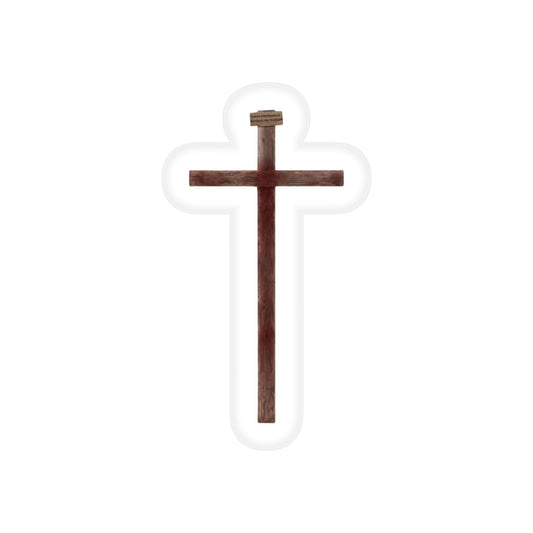 Bloody Wooden Cross Outdoor Sticker