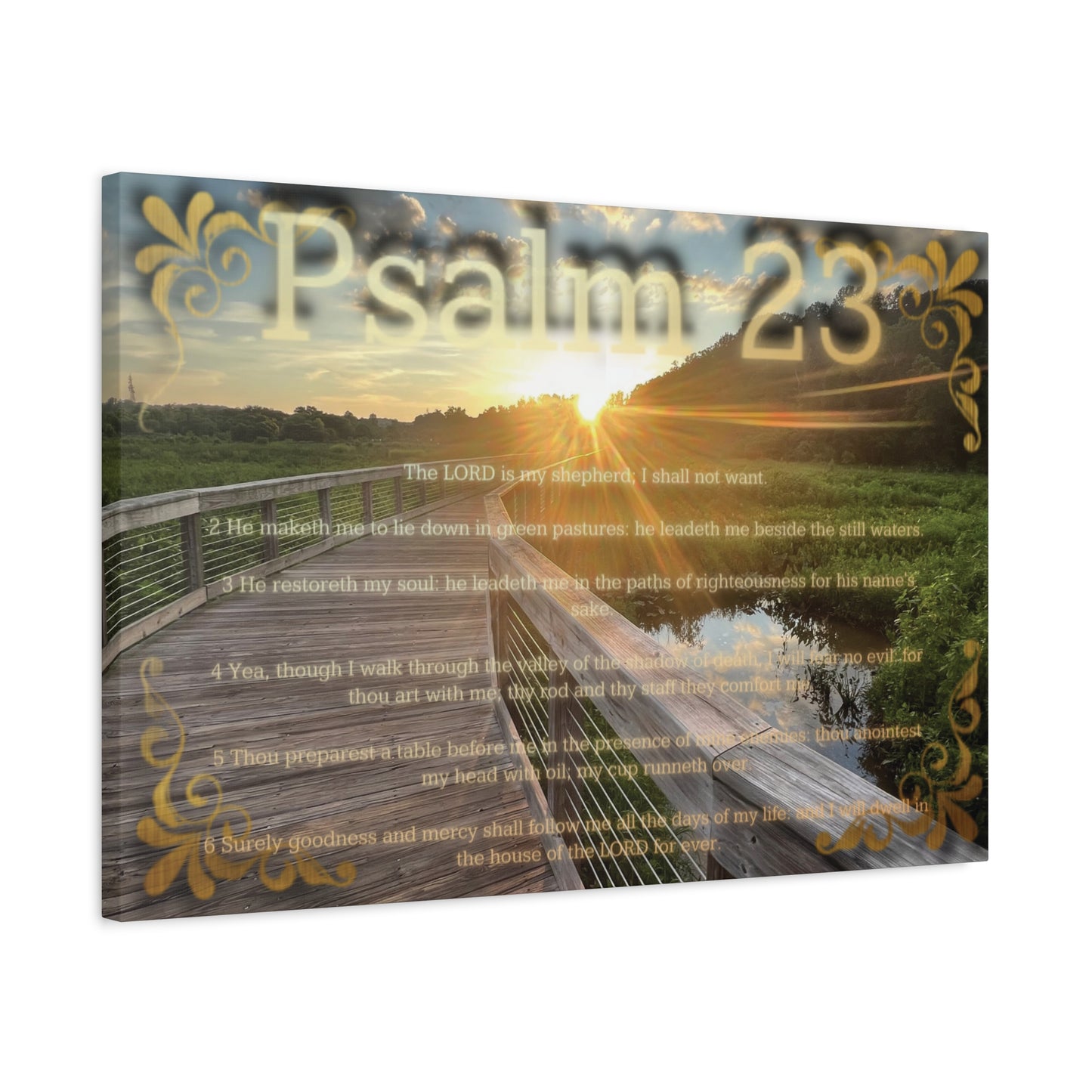 Psalm 23 Canvas Wall Art