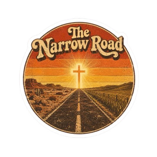 Matthew 7:14 The Narrow Road Vinyl Sticker