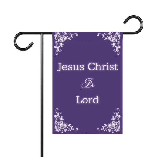 Jesus Christ is Lord Garden and Home Banner