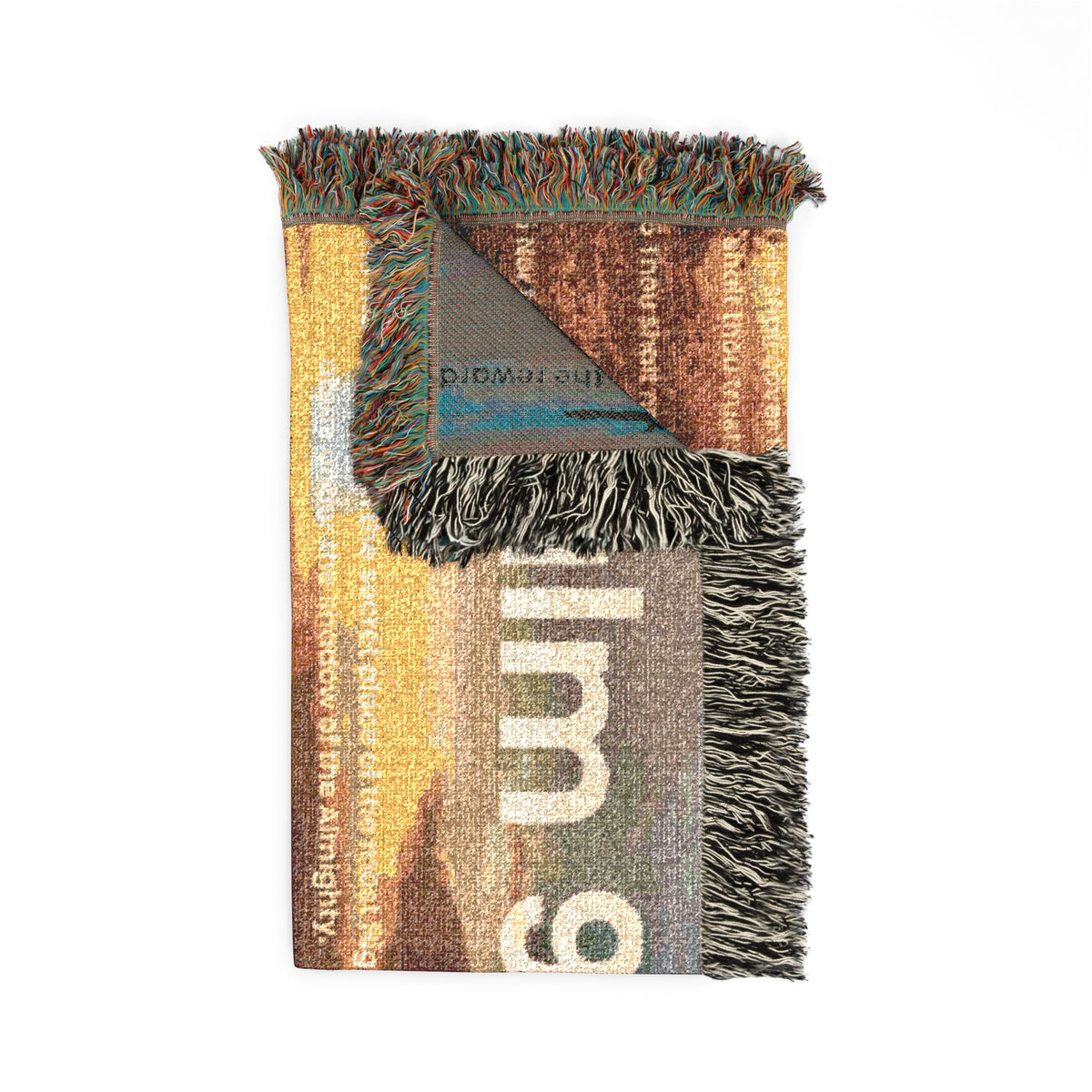 Psalm 91 Woven Cotton Blanket