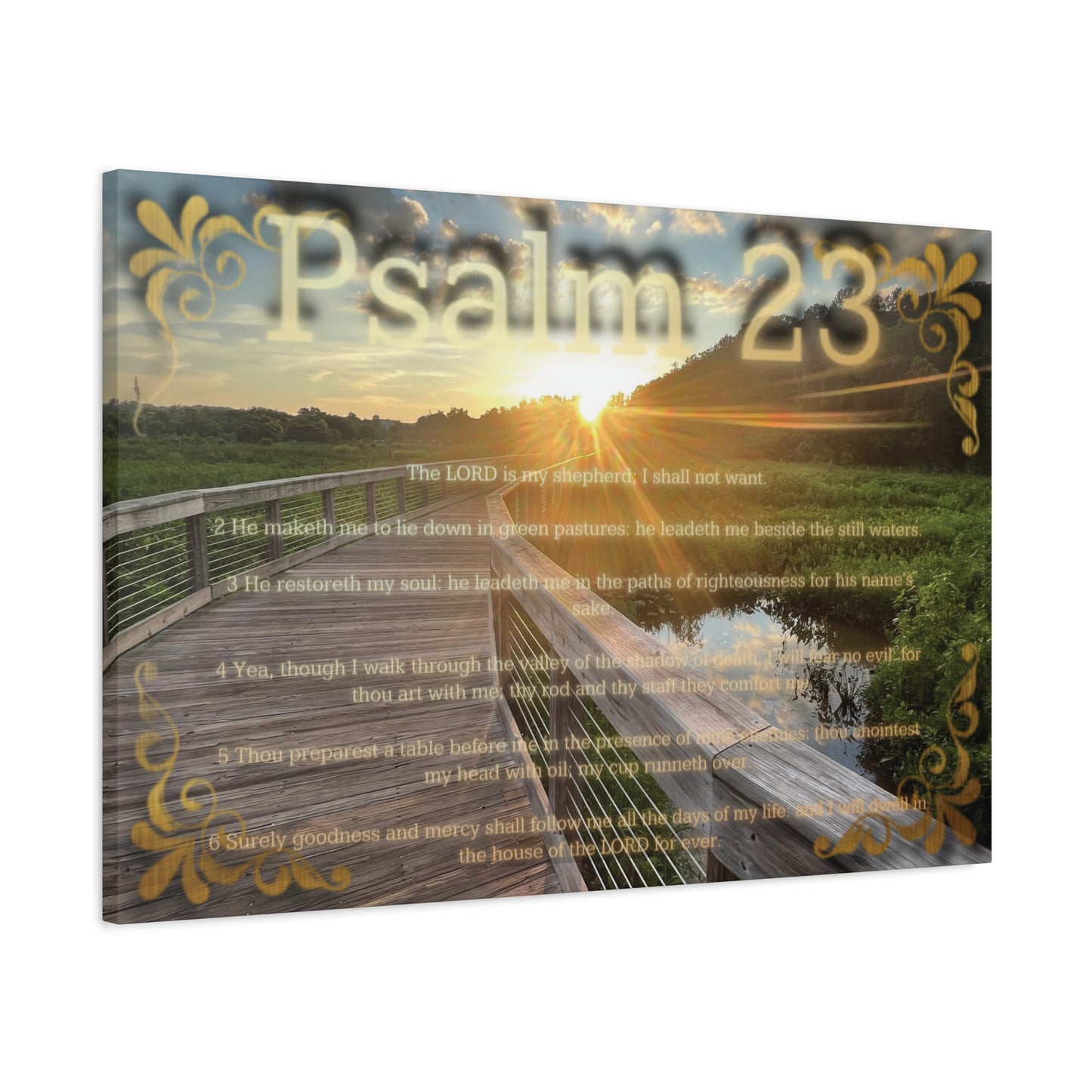 Psalm 23 Canvas Wall Art