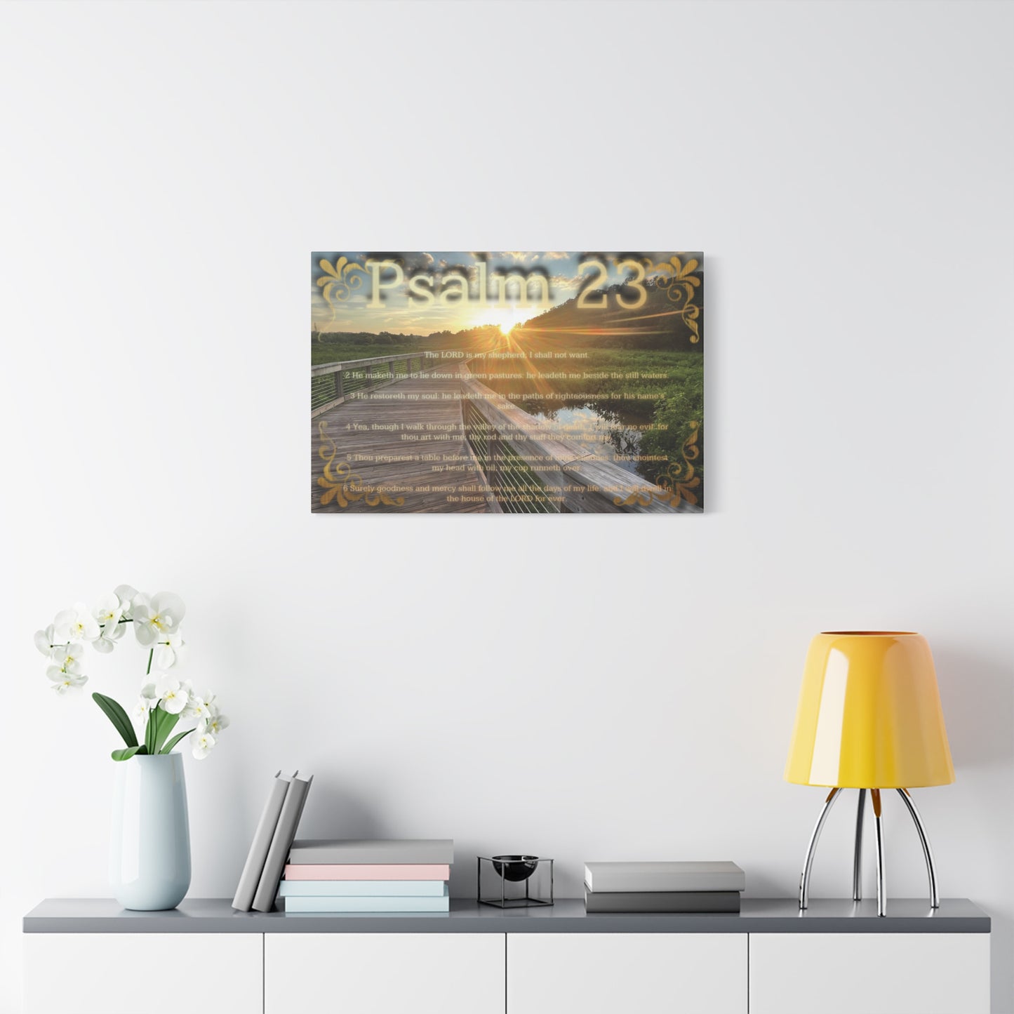 Psalm 23 Canvas Wall Art