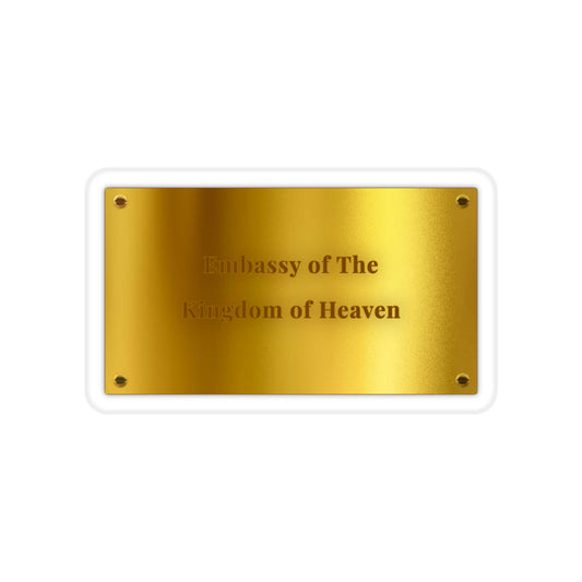 Embassy of The Kingdom of Heaven Transparent Outdoor Sticker