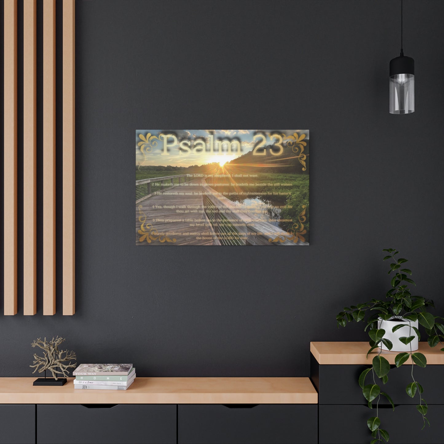 Psalm 23 Canvas Wall Art