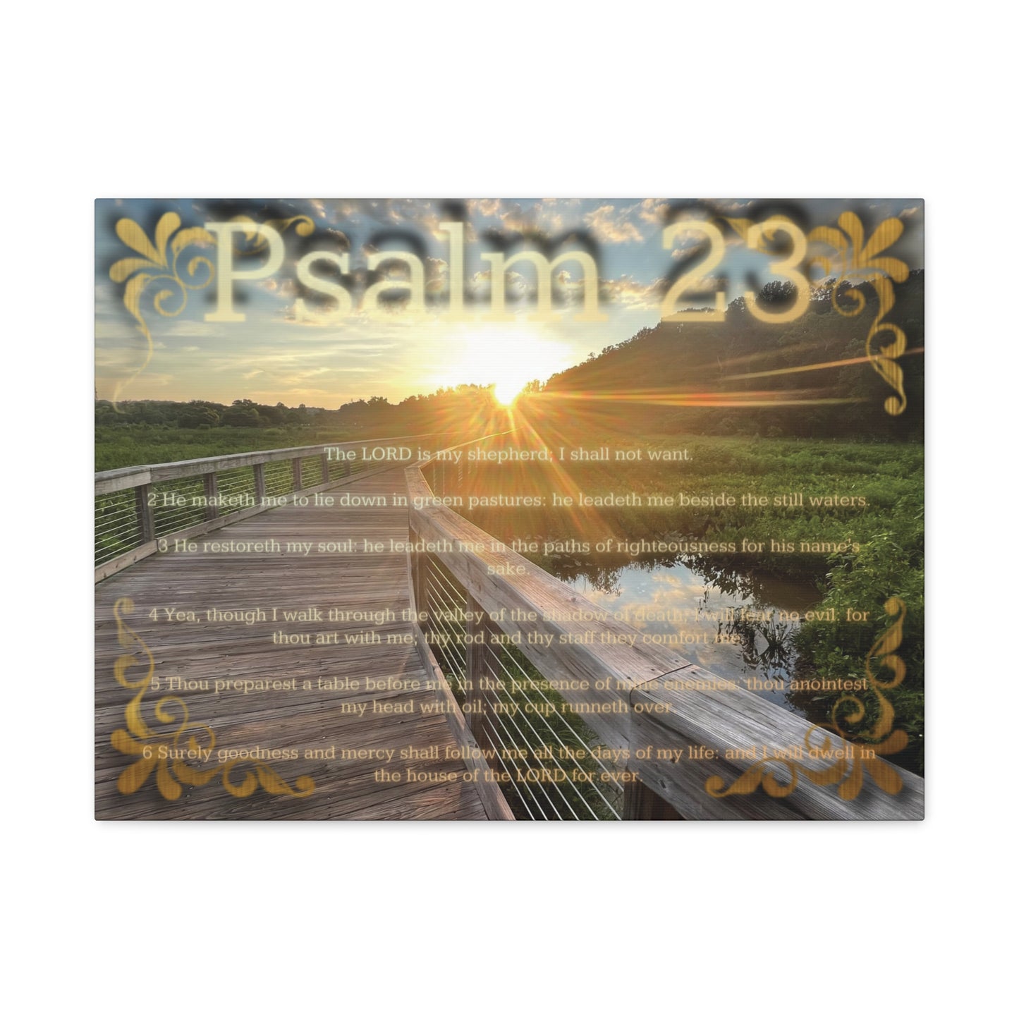 Psalm 23 Canvas Wall Art