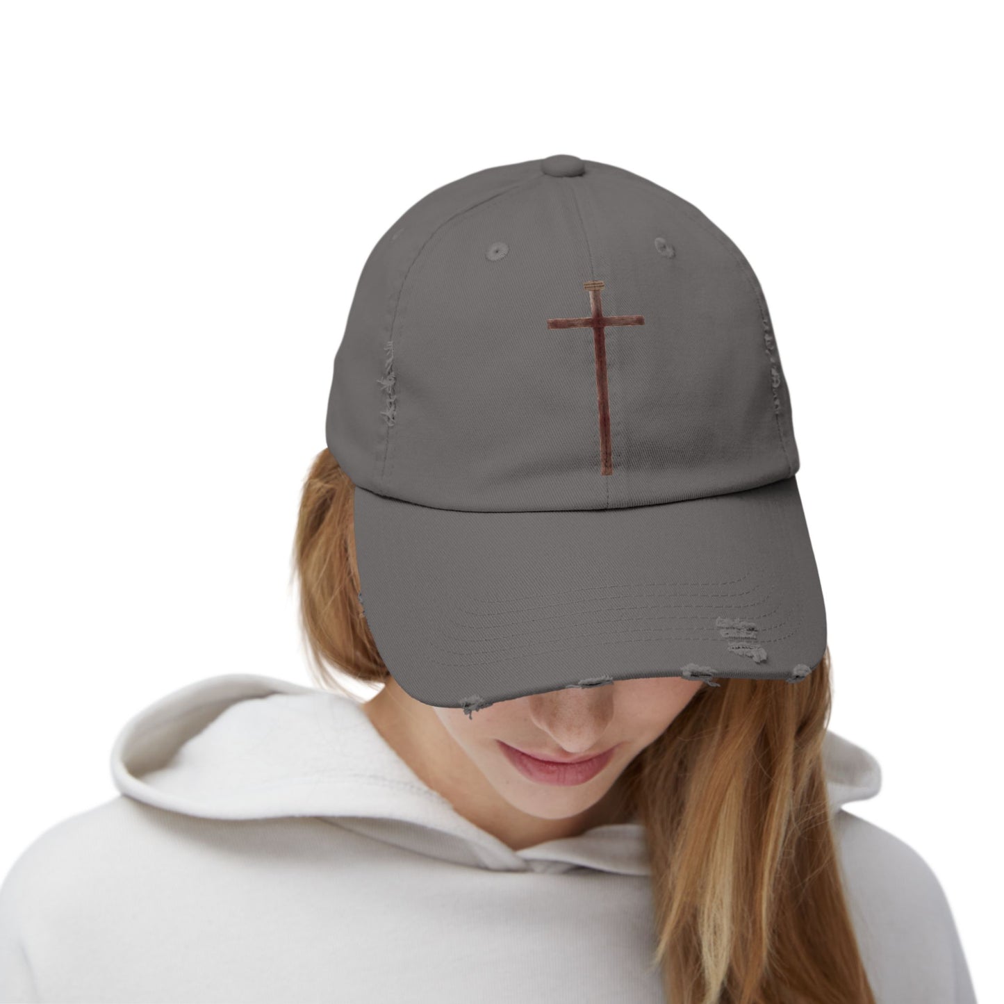 Rugged Cross Distressed Cap